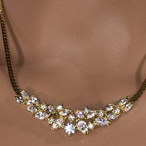Vintage Rhinestone Necklace/Choker